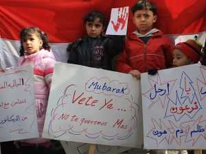 Silviapef protesters outside egyptian embassy